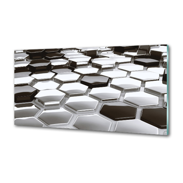 Pannello retrocucina con motivo ad astrazione 3D