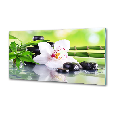 Pannello retrocucina con motivo orchidea