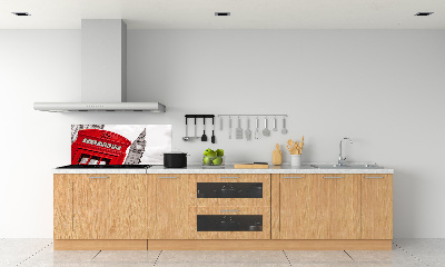 Rivestimento parete cucina con motivo telefono pubblico