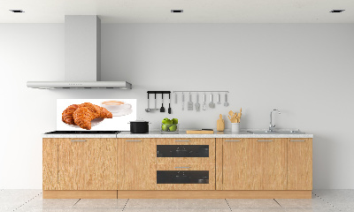 Pannello retrocucina con motivo Cornetti e caffè