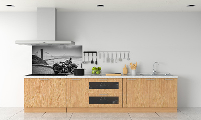 Pannello retrocucina con decorazione a tema motocicletta