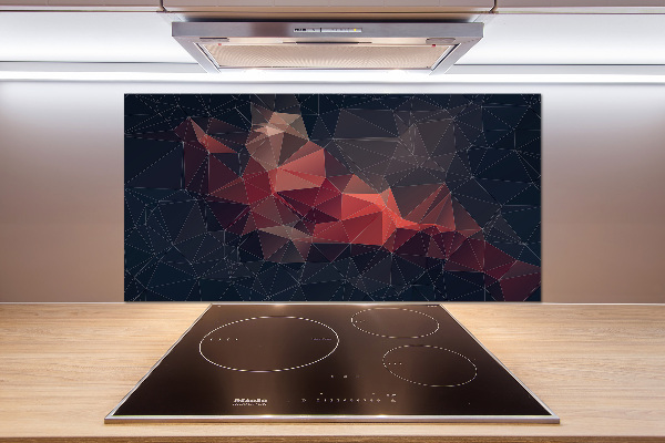 Rivestimento parete cucina con motivo astratto