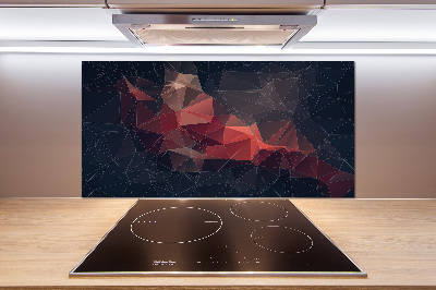 Rivestimento parete cucina con motivo astratto