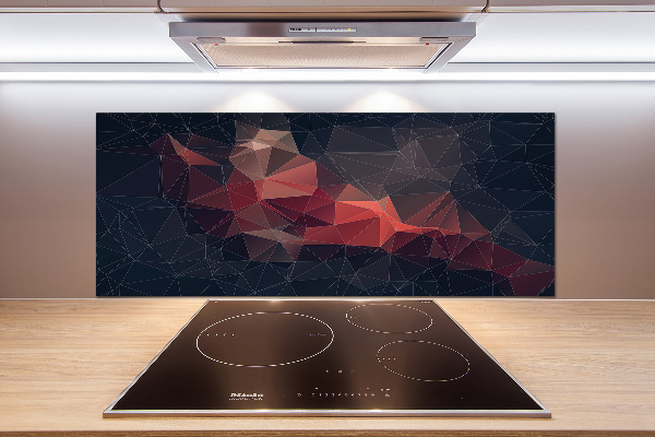 Rivestimento parete cucina con motivo astratto