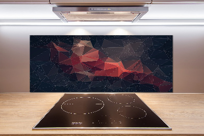 Rivestimento parete cucina con motivo astratto