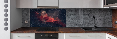 Rivestimento parete cucina con motivo astratto