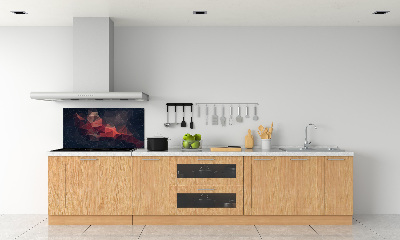 Rivestimento parete cucina con motivo astratto