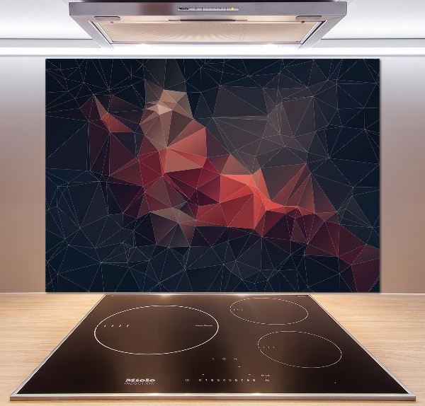 Rivestimento parete cucina con motivo astratto