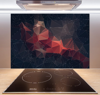 Rivestimento parete cucina con motivo astratto