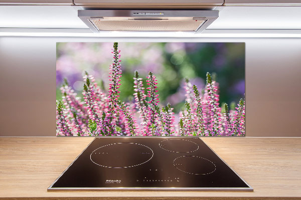 Rivestimento parete cucina con motivo Fiori di erica