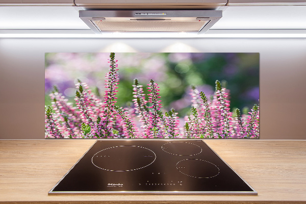 Rivestimento parete cucina con motivo Fiori di erica