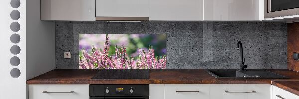 Rivestimento parete cucina con motivo Fiori di erica