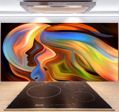 Pannello paraschizzi cucina con motivo astratto