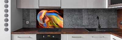 Pannello paraschizzi cucina con motivo astratto