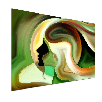 Rivestimento parete cucina con motivo astratto