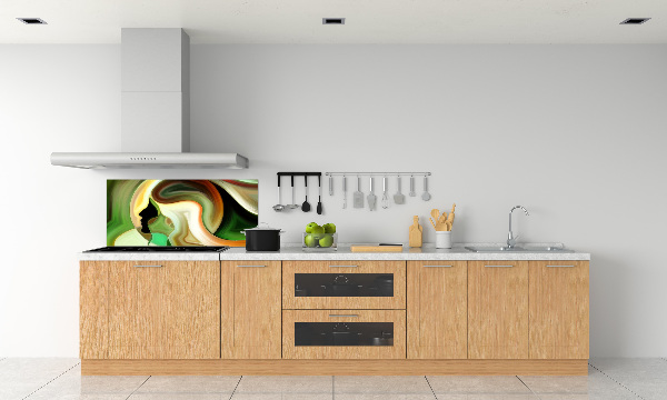 Rivestimento parete cucina con motivo astratto