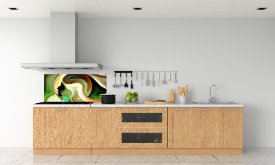 Rivestimento parete cucina con motivo astratto