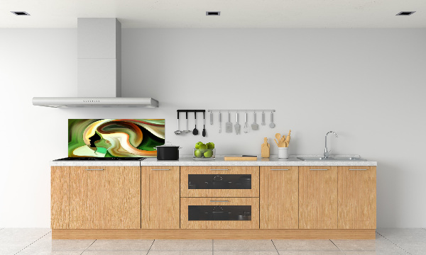 Rivestimento parete cucina con motivo astratto