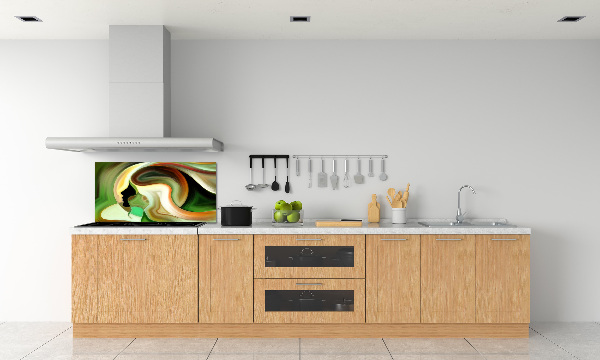 Rivestimento parete cucina con motivo astratto