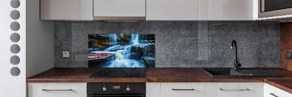 Rivestimento parete cucina con motivo Cascata tropicale
