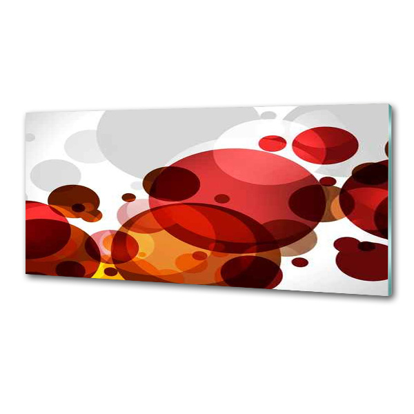 Pannello paraschizzi cucina con motivo ad astrazione del cerchio