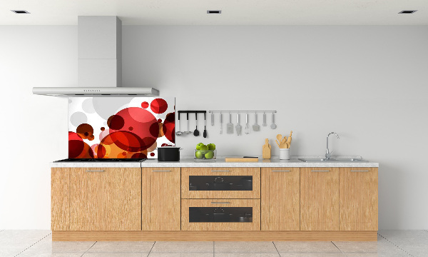 Pannello paraschizzi cucina con motivo ad astrazione del cerchio