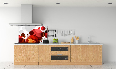 Pannello paraschizzi cucina con motivo ad astrazione del cerchio