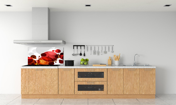 Pannello paraschizzi cucina con motivo ad astrazione del cerchio