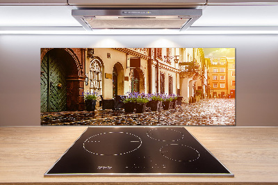 Rivestimento parete cucina con motivo ispirato a Cracovia, Polonia