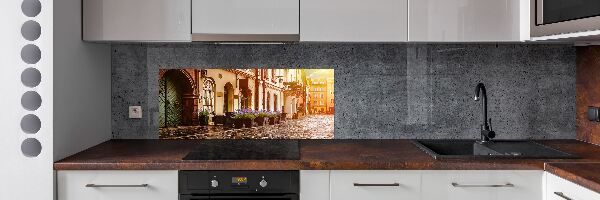Rivestimento parete cucina con motivo ispirato a Cracovia, Polonia