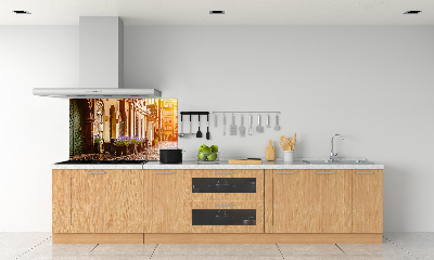 Rivestimento parete cucina con motivo ispirato a Cracovia, Polonia