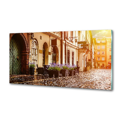 Rivestimento parete cucina con motivo ispirato a Cracovia, Polonia