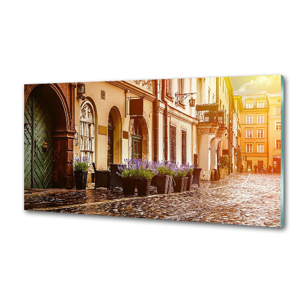 Rivestimento parete cucina con motivo ispirato a Cracovia, Polonia