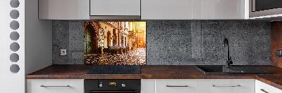 Rivestimento parete cucina con motivo ispirato a Cracovia, Polonia