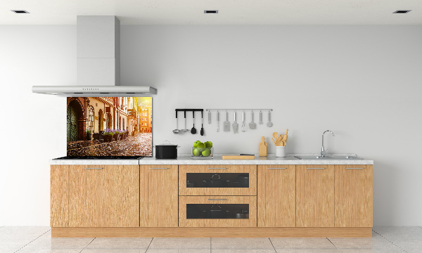 Rivestimento parete cucina con motivo ispirato a Cracovia, Polonia