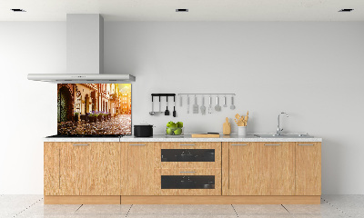 Rivestimento parete cucina con motivo ispirato a Cracovia, Polonia