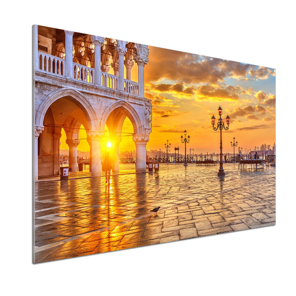 Pannello paraschizzi cucina con motivo ispirato a Venezia, Italia