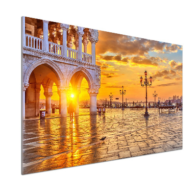 Pannello paraschizzi cucina con motivo ispirato a Venezia, Italia