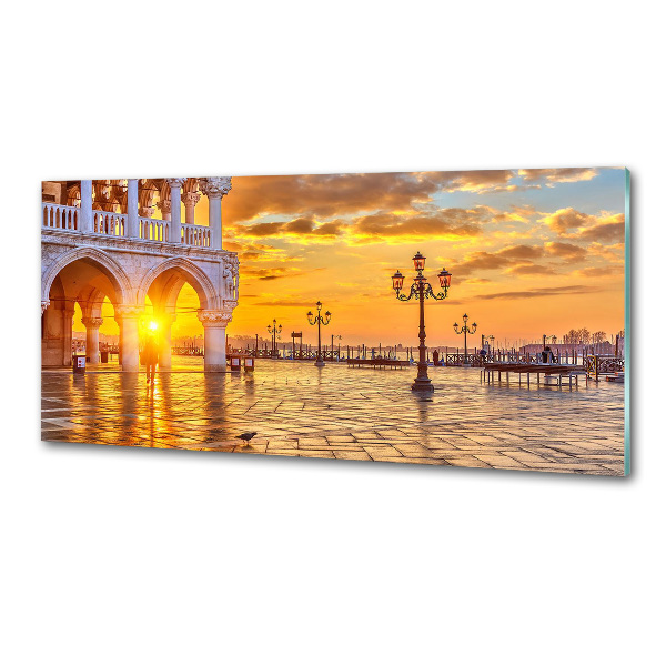 Pannello paraschizzi cucina con motivo ispirato a Venezia, Italia