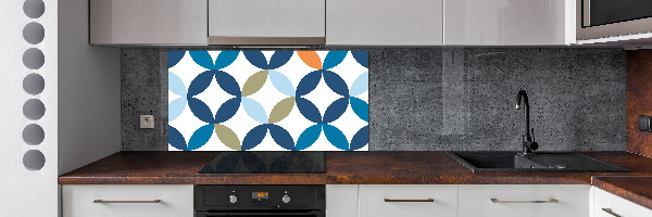 Pannello retrocucina con motivo geometrico