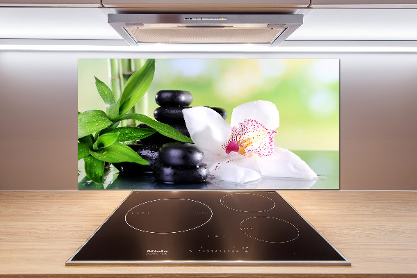 Pannello retrocucina con motivo orchidea