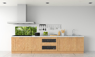 Rivestimento parete cucina con motivo Foresta tropicale