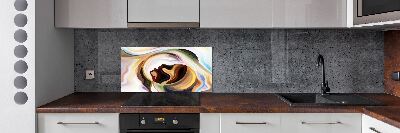 Pannello retrocucina con motivo astratto