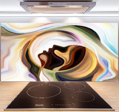 Pannello retrocucina con motivo astratto