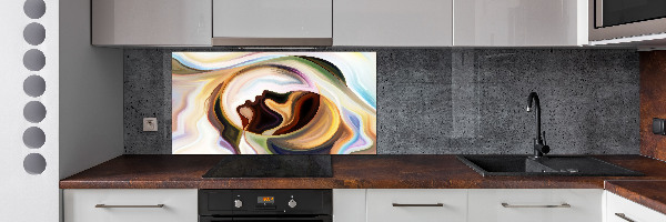 Pannello retrocucina con motivo astratto