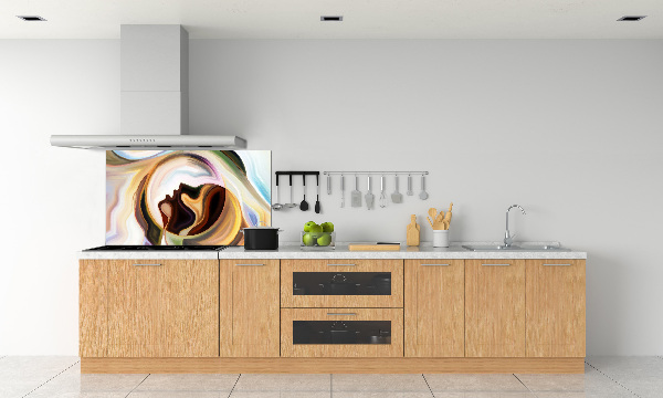 Pannello retrocucina con motivo astratto