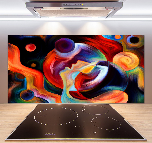 Pannello retrocucina con motivo astratto