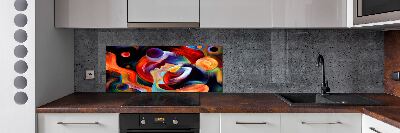 Pannello retrocucina con motivo astratto