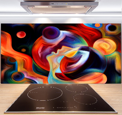 Pannello retrocucina con motivo astratto