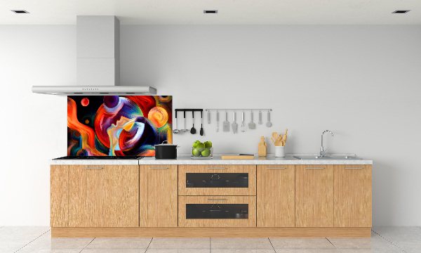 Pannello retrocucina con motivo astratto